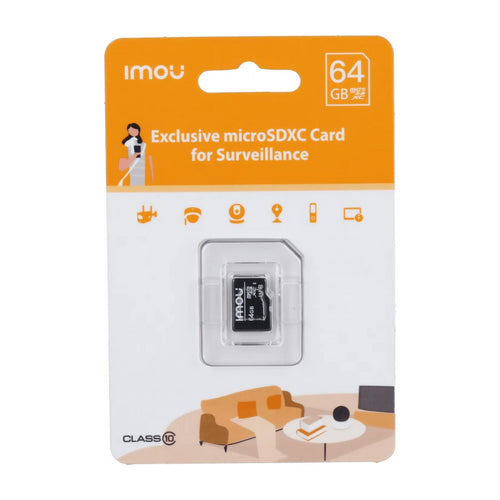 IMOU 64GB microSD Card U3 V30 | High-Speed Storage for Security Cameras | ST2-64-S1