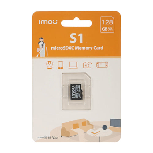IMOU 128GB microSD Card U3 V30 | High-Speed Storage for Security Cameras | ST2-128-S1