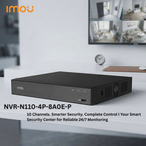 4-Port PoE 10-Channel Network Video Recorder (NVR) for IP Cameras – NVR-N110-4P-8A0E-P IMOU